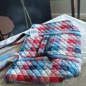New Vera Bradley Colorful Quilted Tote Bag